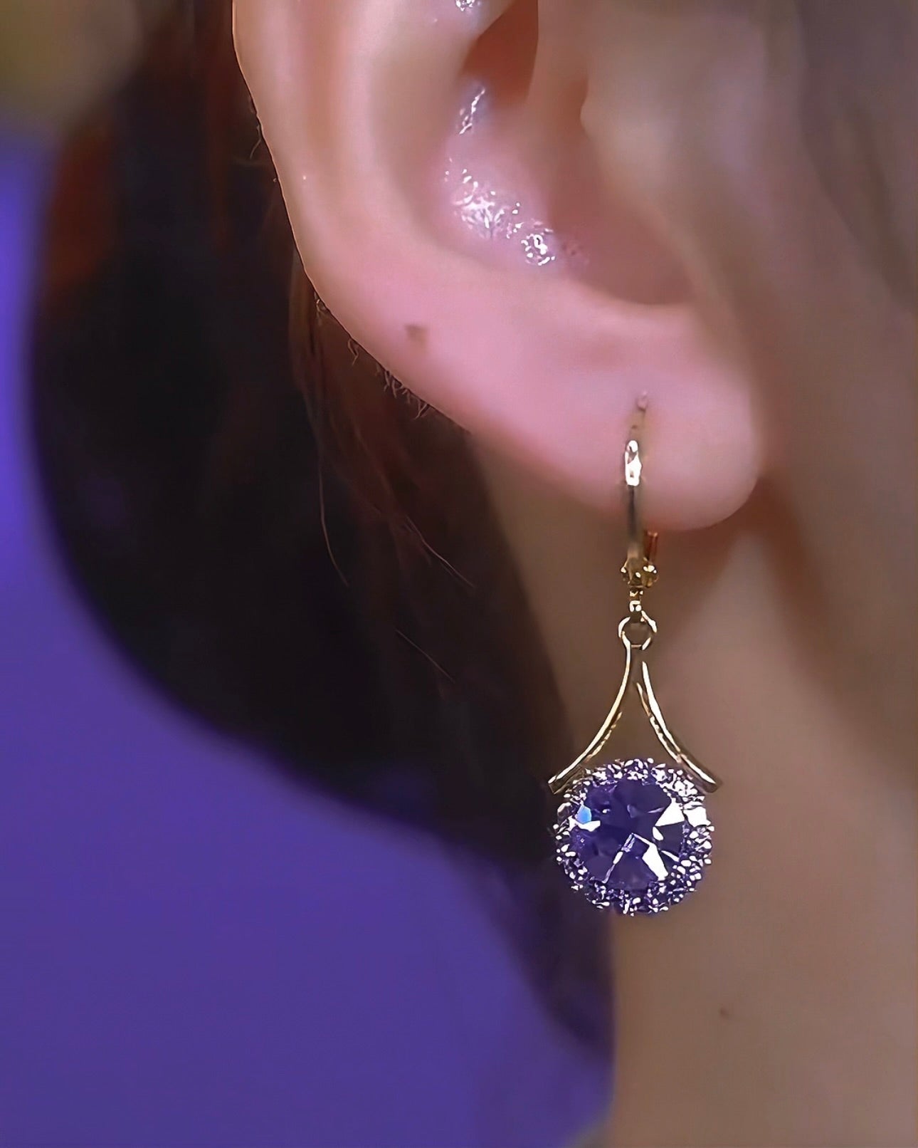 Bezel Earrings