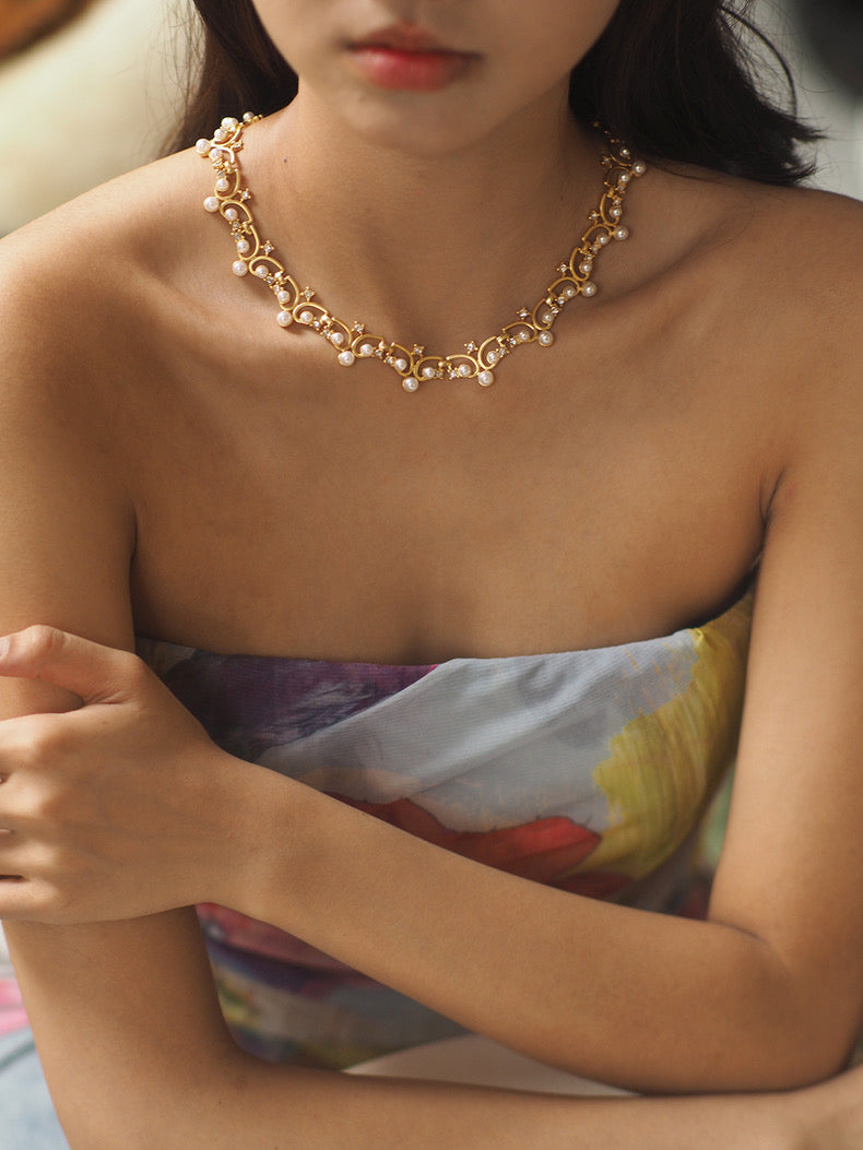 Berenice Necklace | 24k Gold Plated