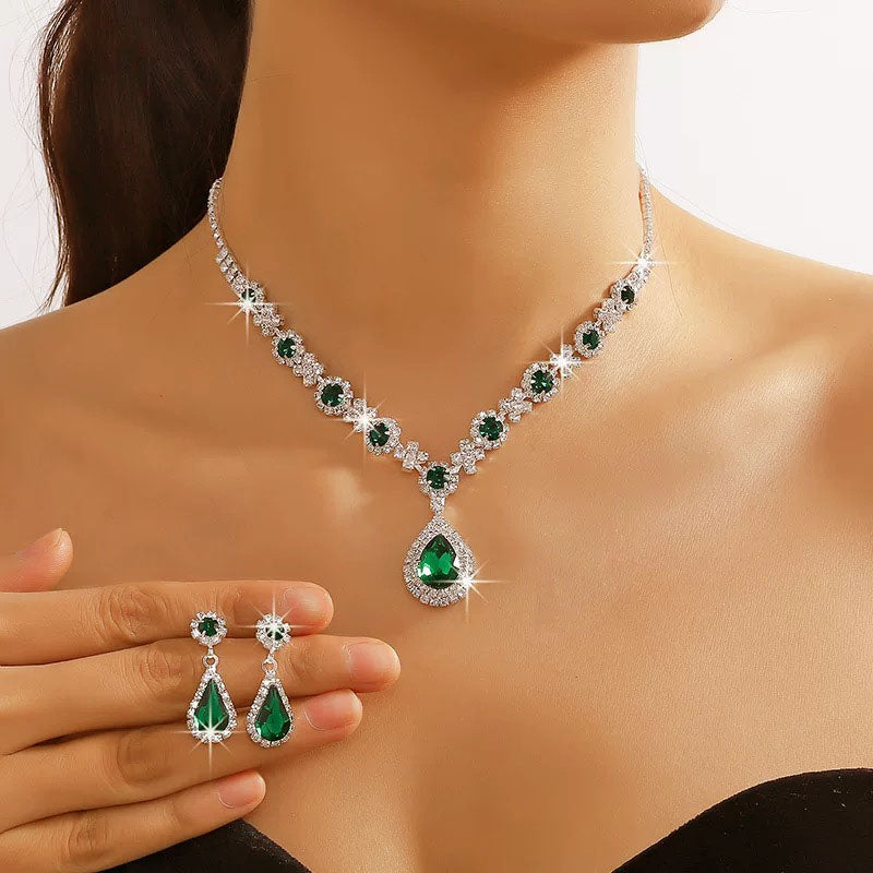 Sapphira Necklace Set | Sterling Silver