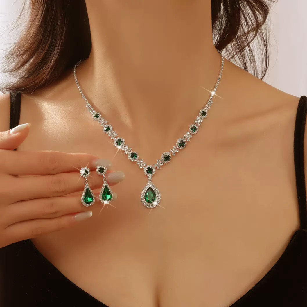 Sapphira Necklace Set | Sterling Silver