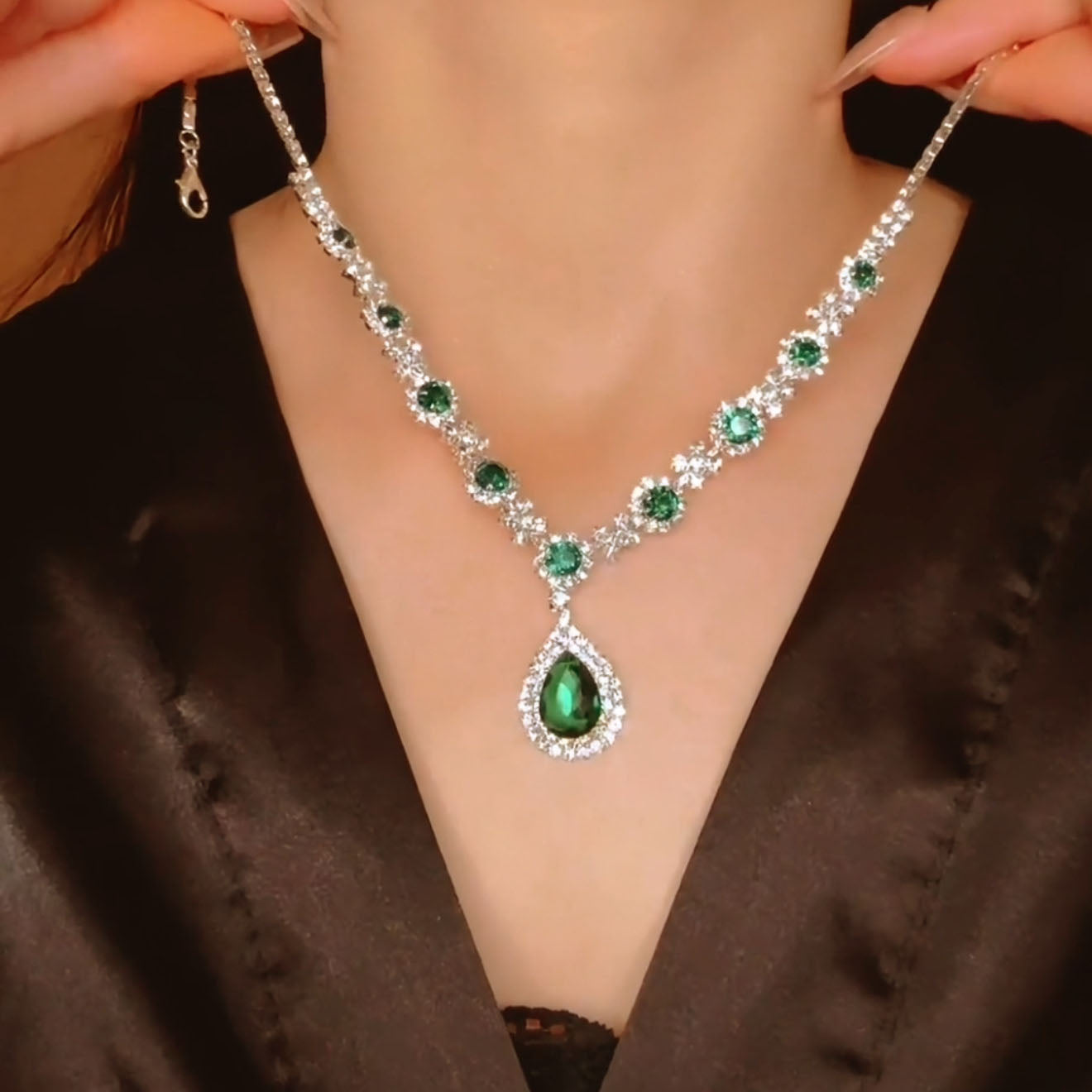 Sapphira Necklace Set | Sterling Silver