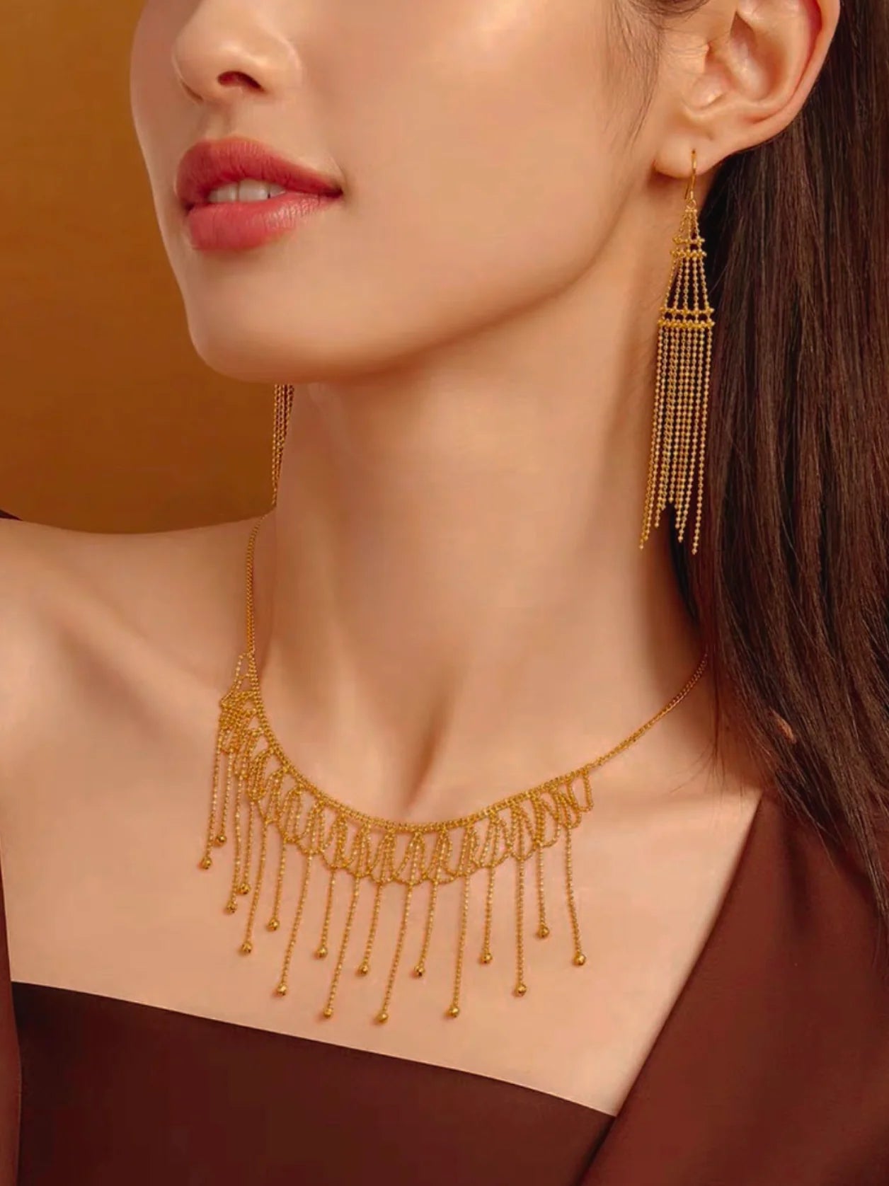 Frieda Necklace | 24k Gold Plated