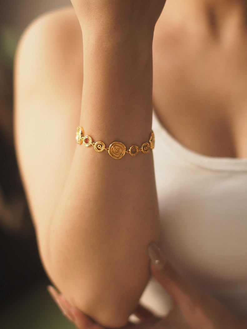 Nadine Bracelet | 24k Gold Plated