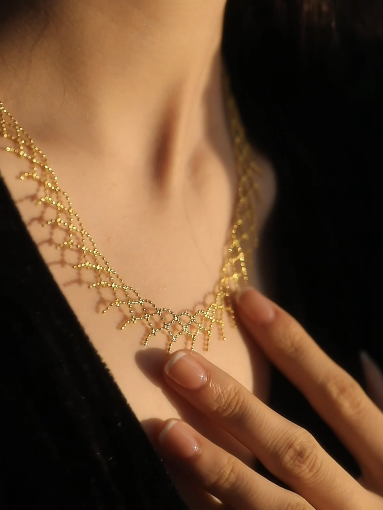 Ghislaine Necklace | 24k Gold Plated