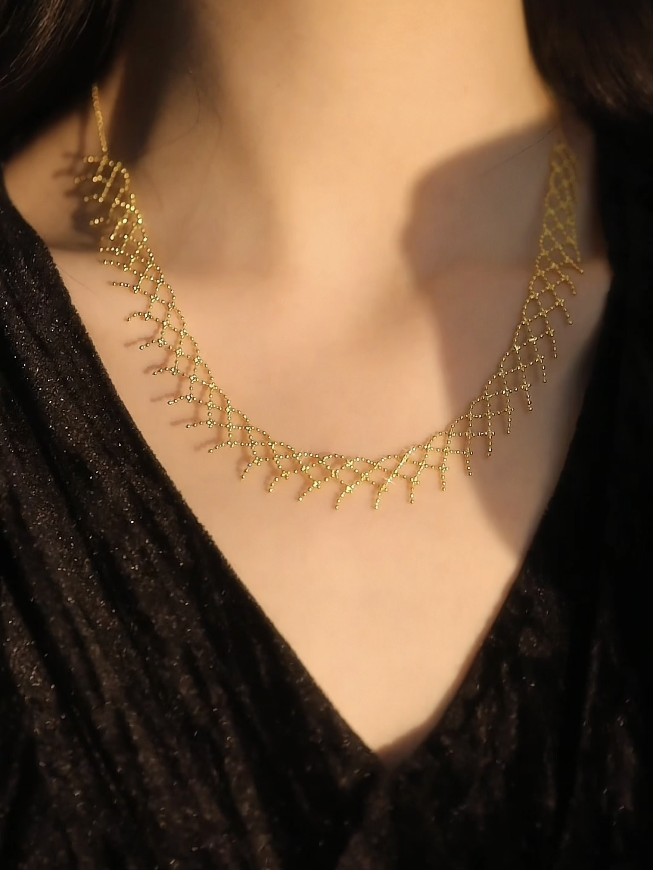 Ghislaine Necklace | 24k Gold Plated