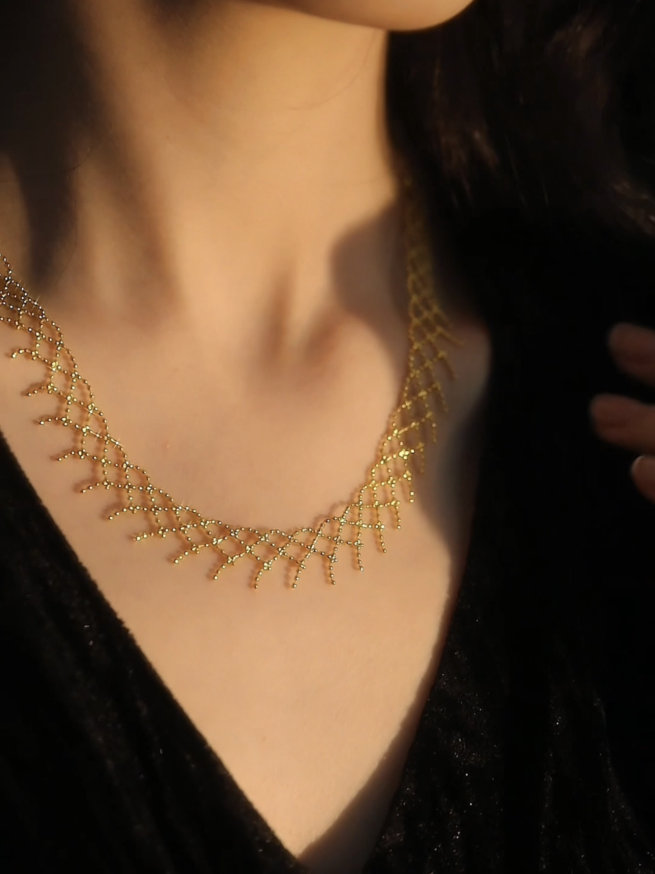 Ghislaine Necklace | 24k Gold Plated