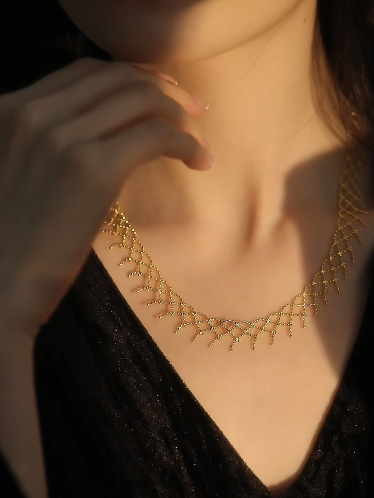 Ghislaine Necklace | 24k Gold Plated