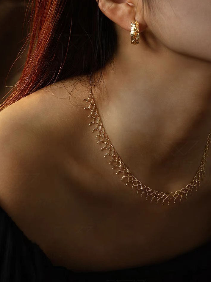 Ghislaine Necklace | 24k Gold Plated