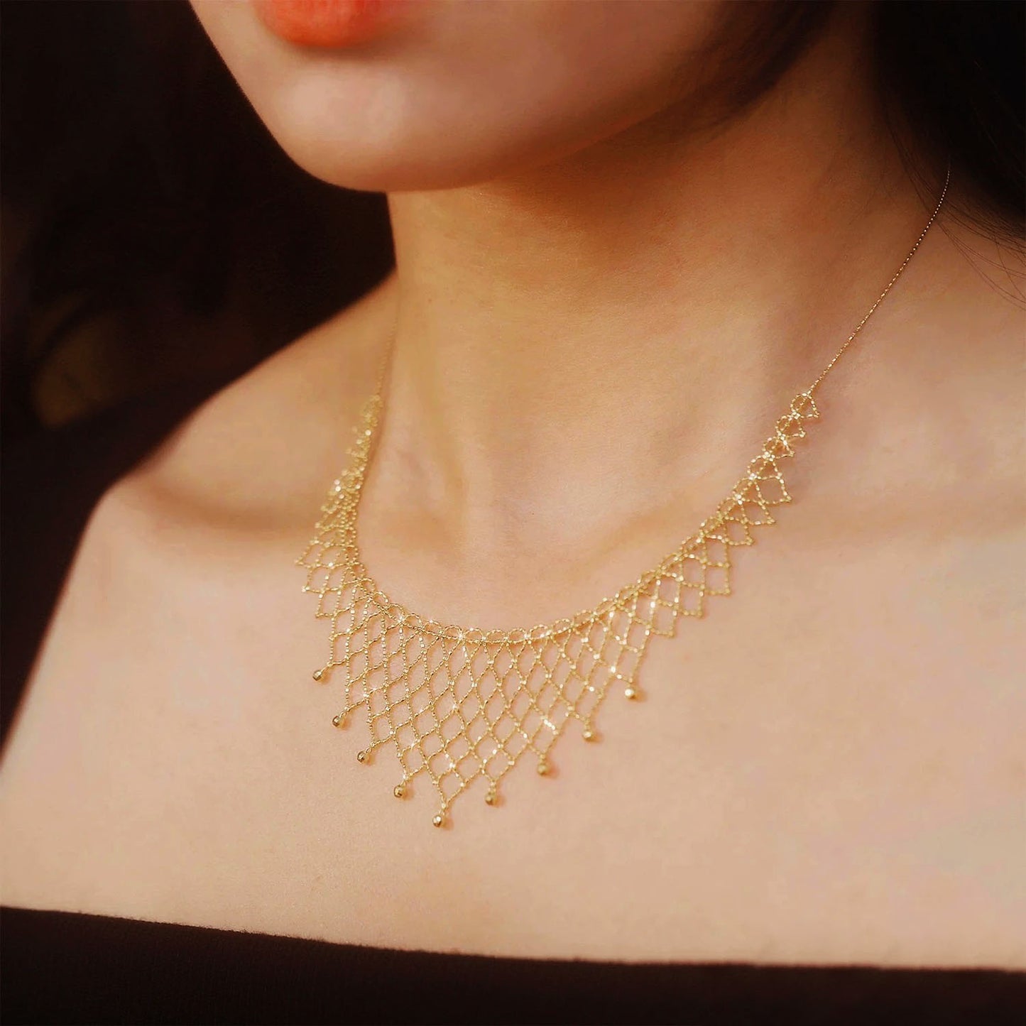 Hailey Necklace | 24k Gold Plated