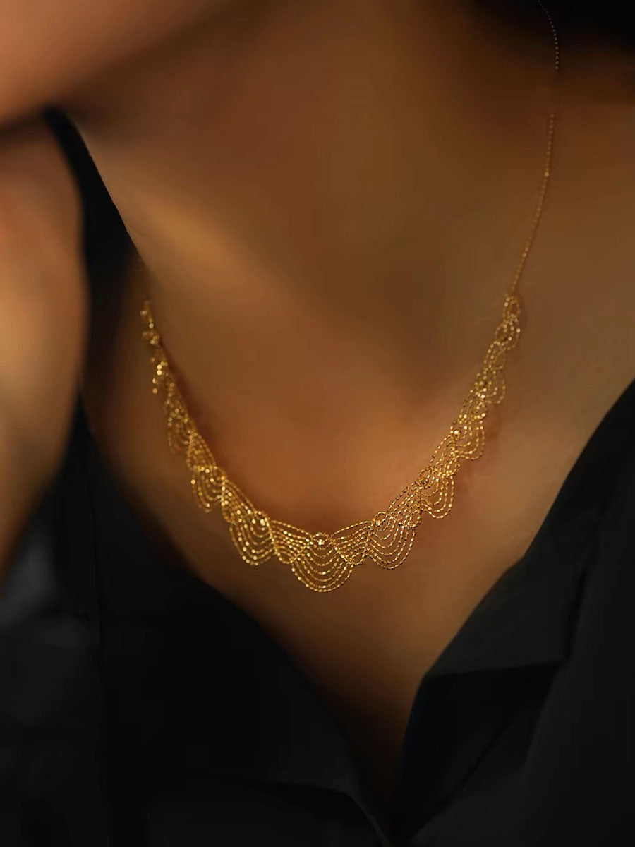 Cecile Necklace | 24k Gold Plated