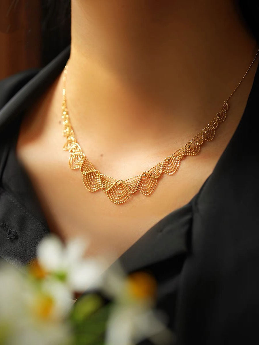 Cecile Necklace | 24k Gold Plated