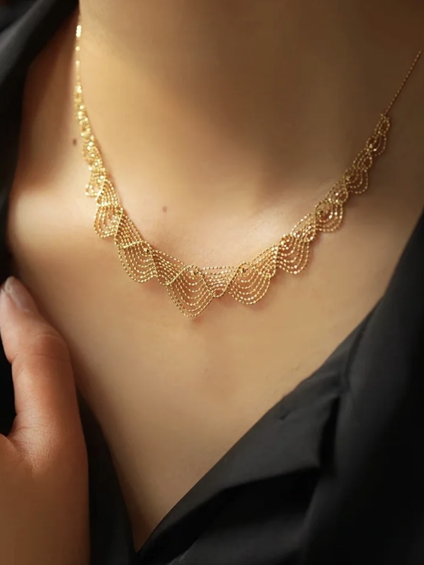 Cecile Necklace | 24k Gold Plated